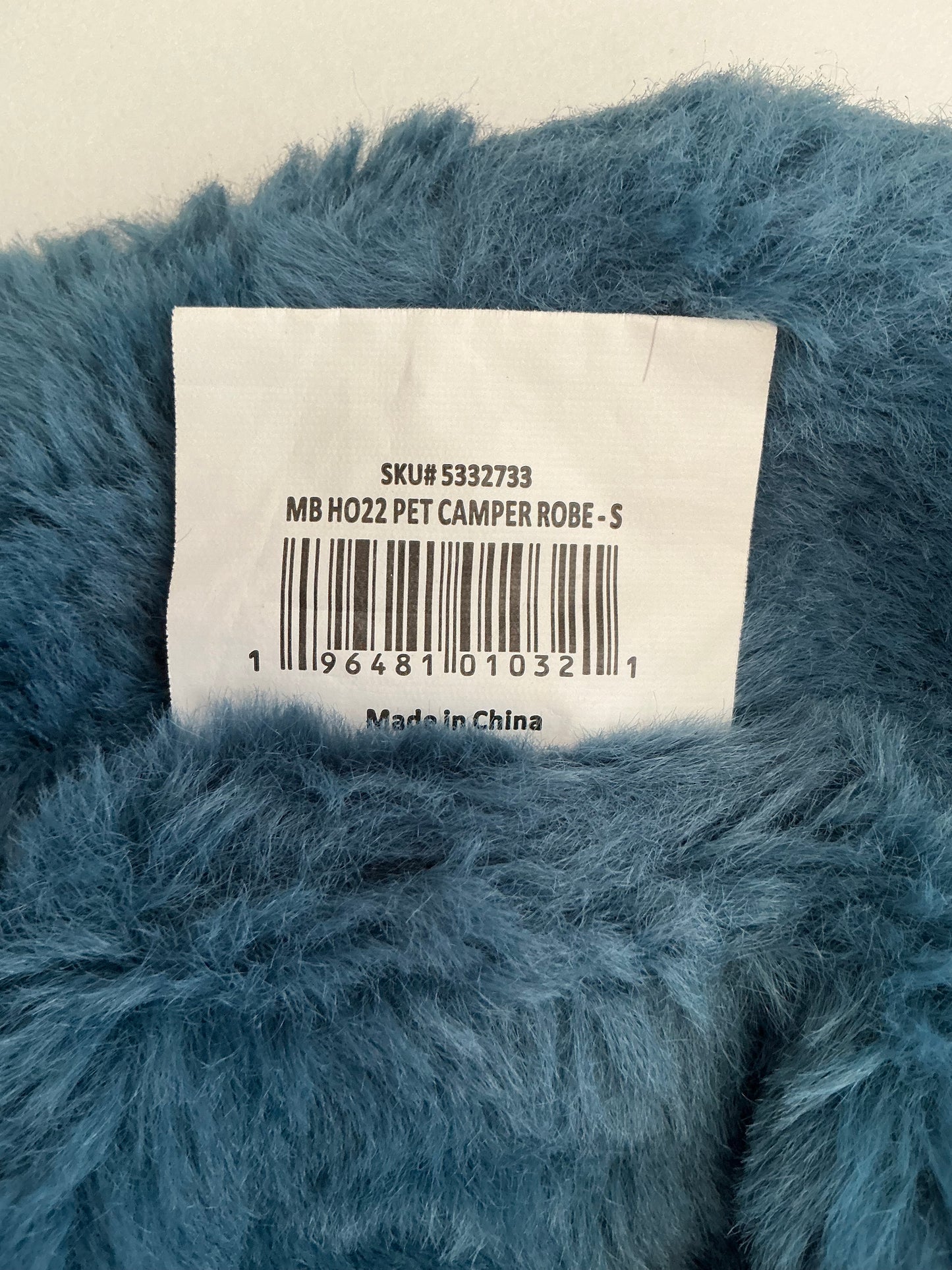 Merry & Bright Christmas Pet Camper Fur Lined Robe -Small