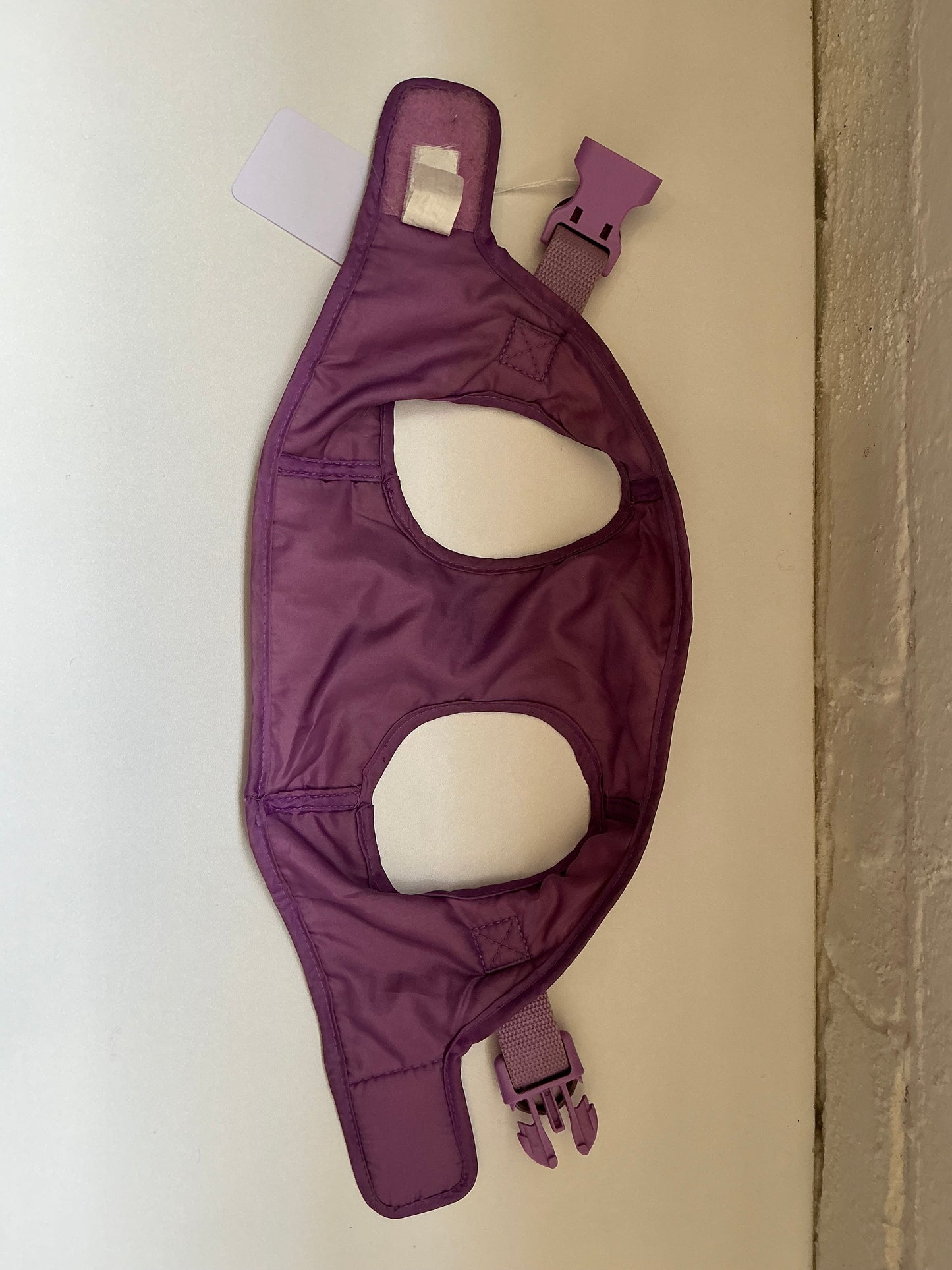 Purple with White Polka Dot Harness Size Medium