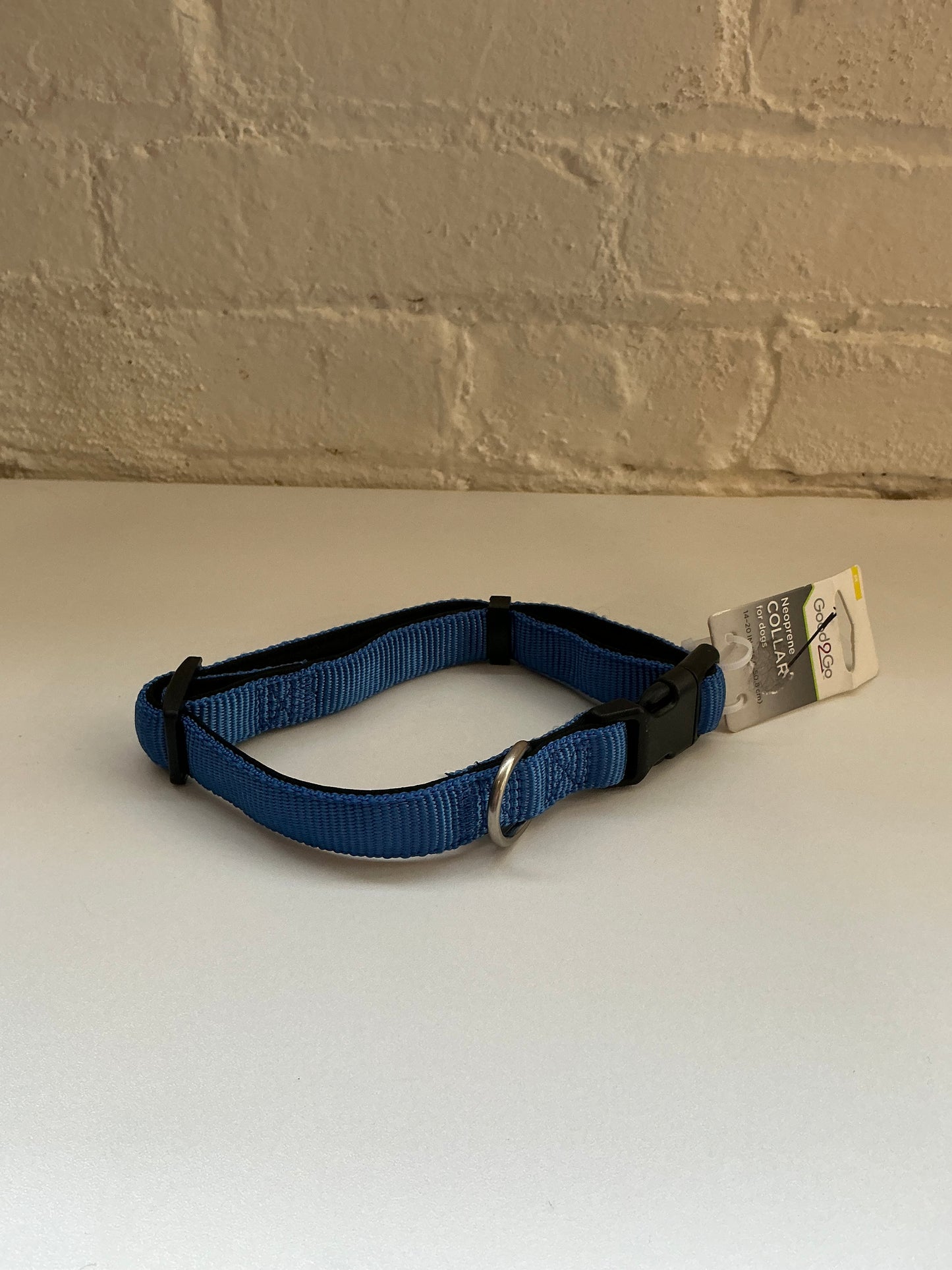 Good2GO Blue Neoprene Pet Collar Size Medium 14-20”