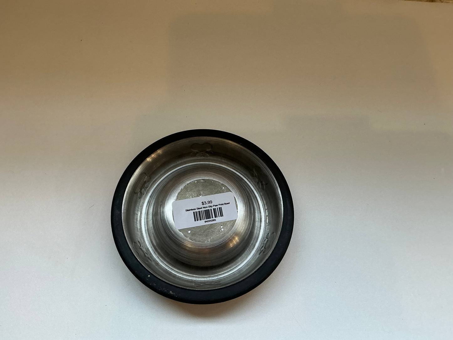 Stainless Steel Non-Slip Paw Print Bowl