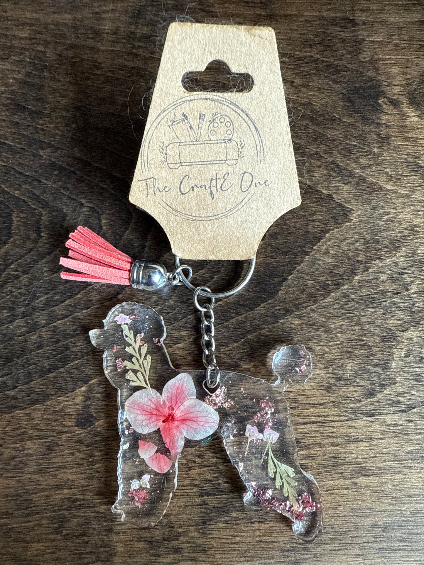Floral Breed Keychain (Various Breeds/Colors)