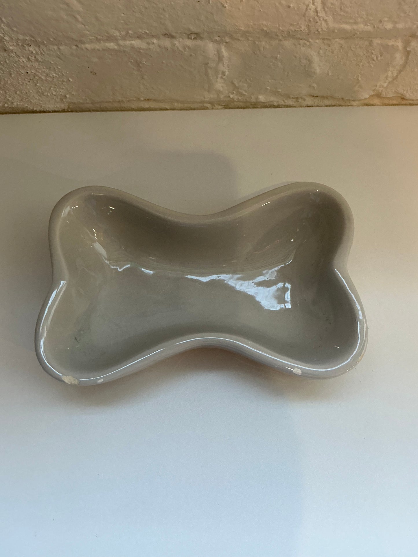 Sand + Paws Bone Shaped Ceramic Bowl