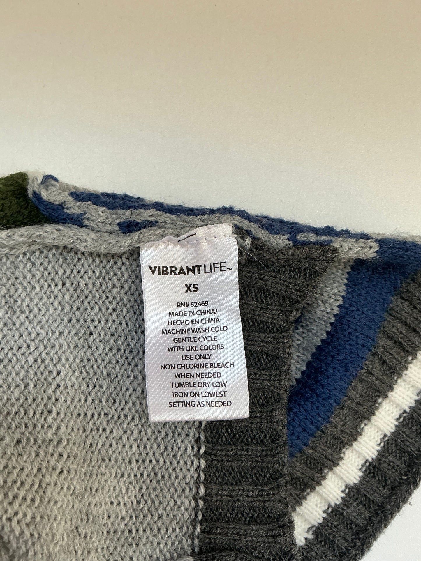 VibrantLife “Boss Man” Knit Dog Sweater Size XS