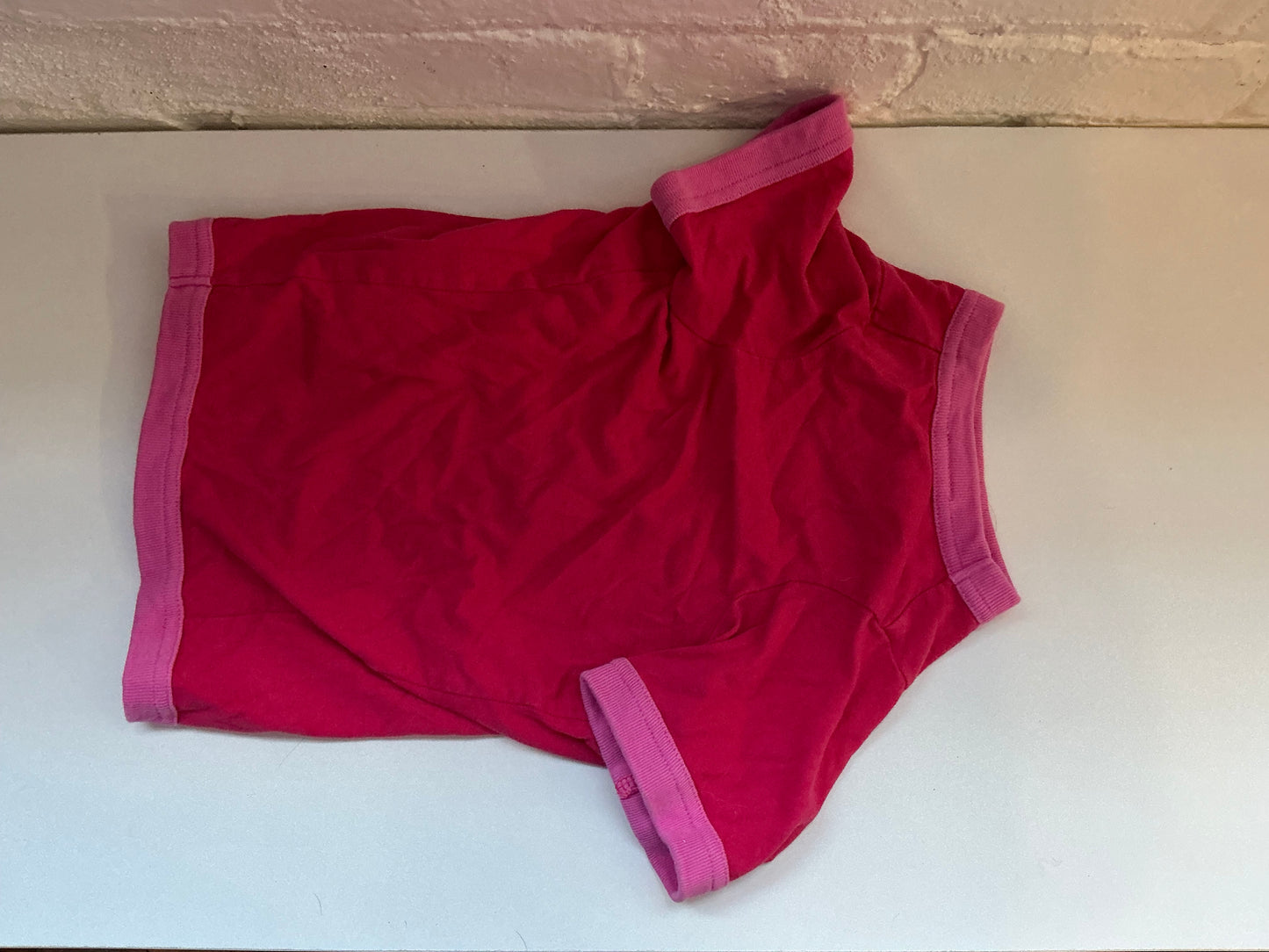 Old Navy Pink “Hot Stuff” Dog Shirt Size Small