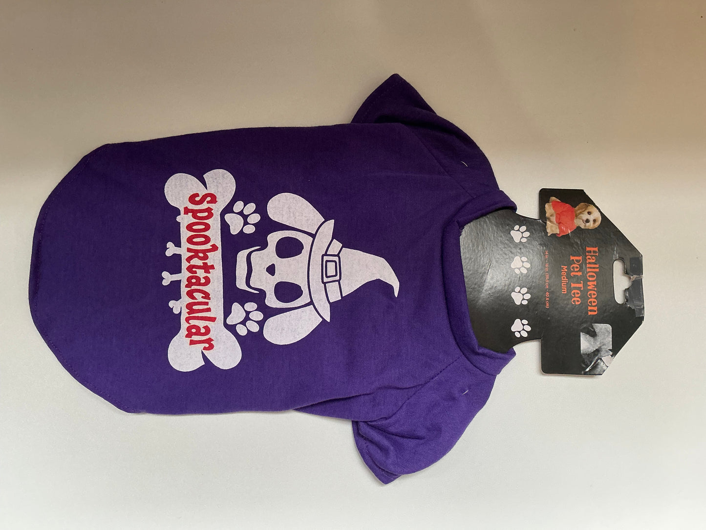 Spooktacular Purple Dog Tee Shirt -Medium