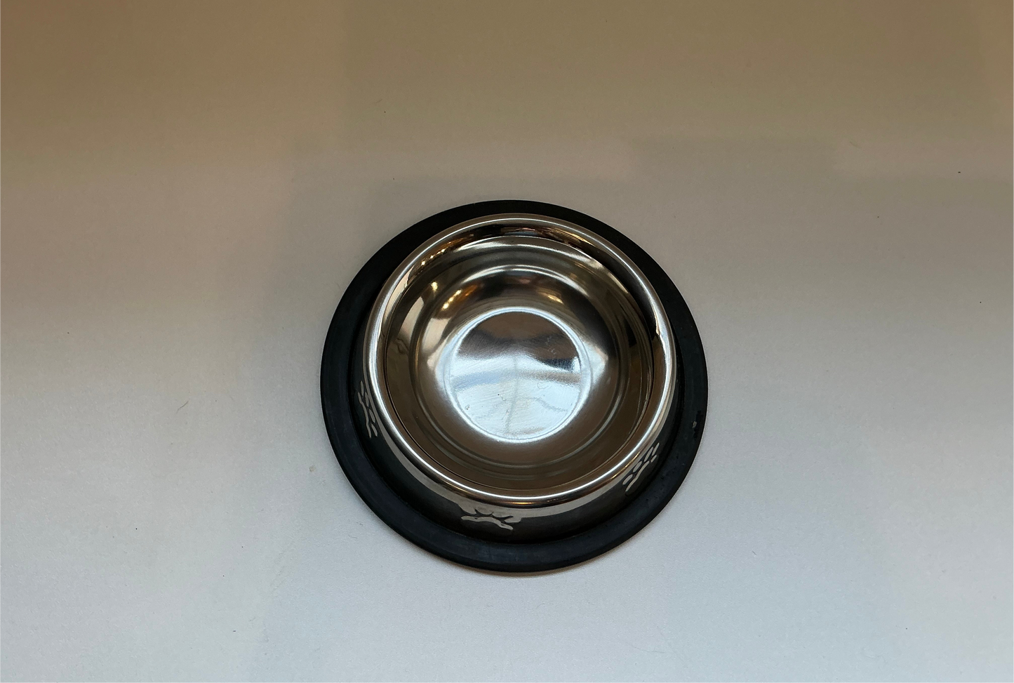 Stainless Steel Non-Slip Paw Print Bowl