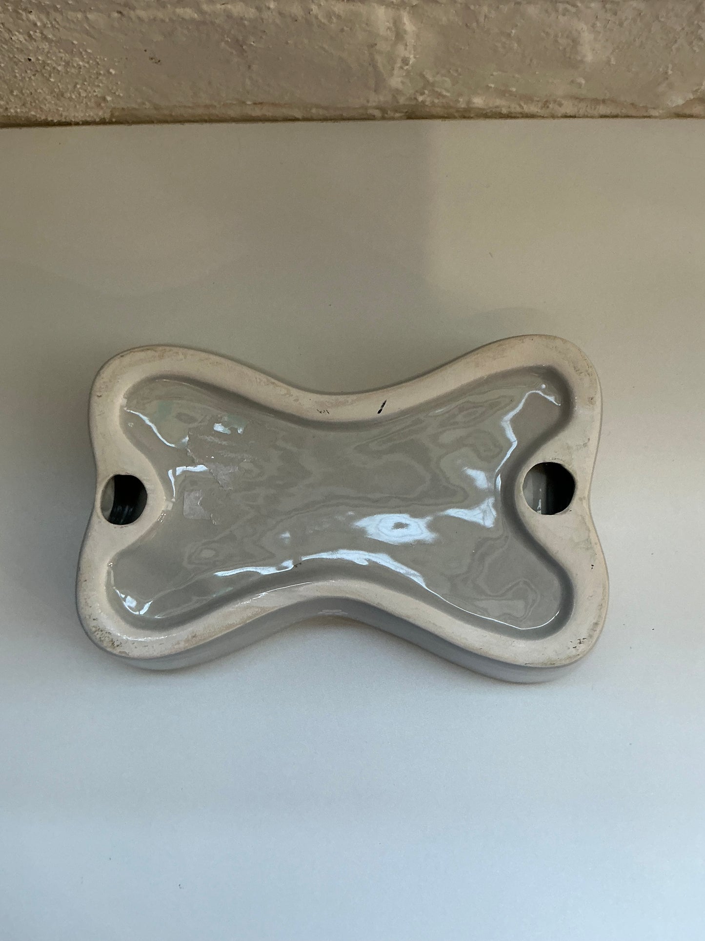 Sand + Paws Bone Shaped Ceramic Bowl