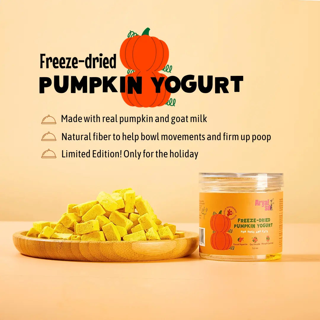 Freeze-Dried Pumpkin & Yogurt Treats Arya Sit