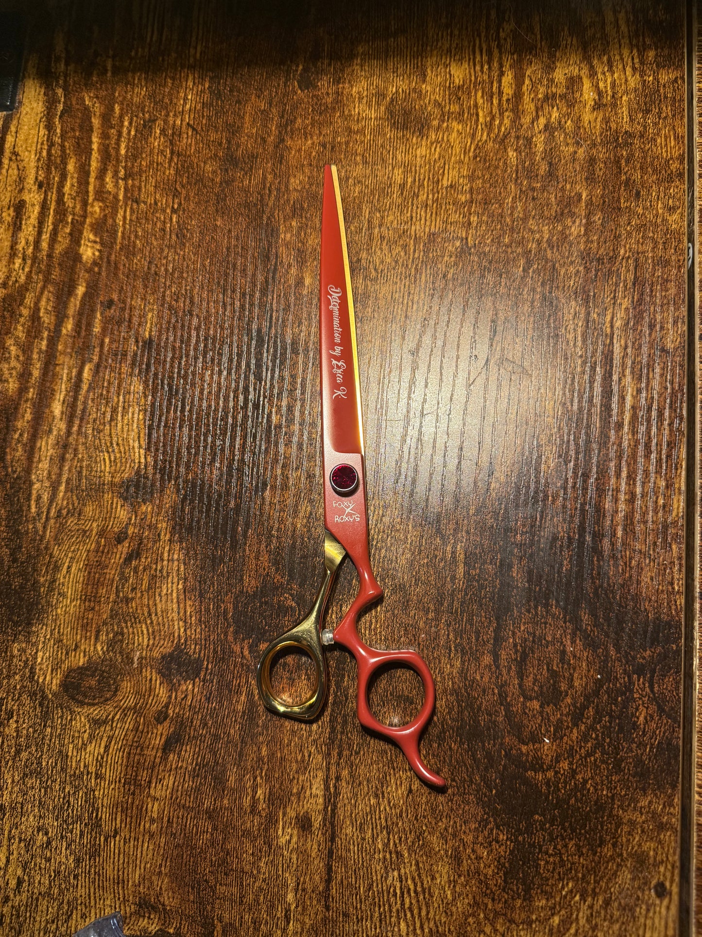 Foxy Roxy Determination 7.5" Straight Harry Potter Themed Shear