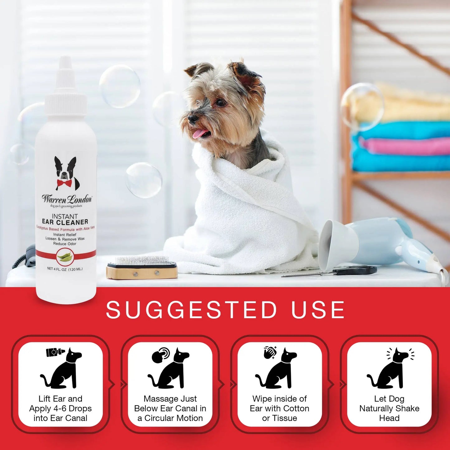 Instant Ear Cleaner Warren London Dog Products