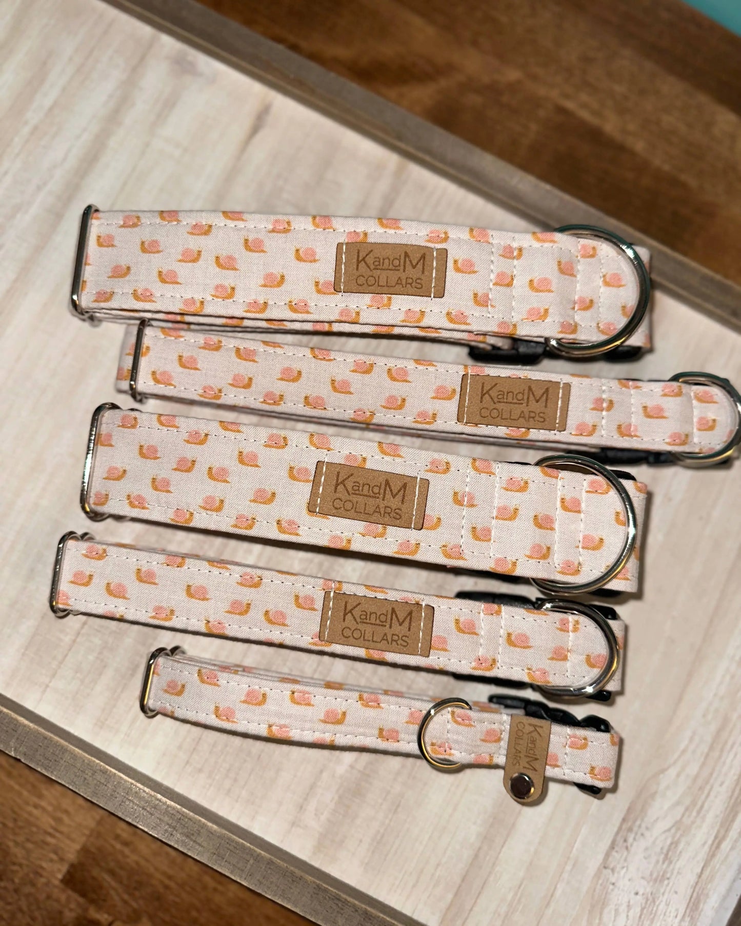 Mini Snails Dog Collar K and M Collars, LLC