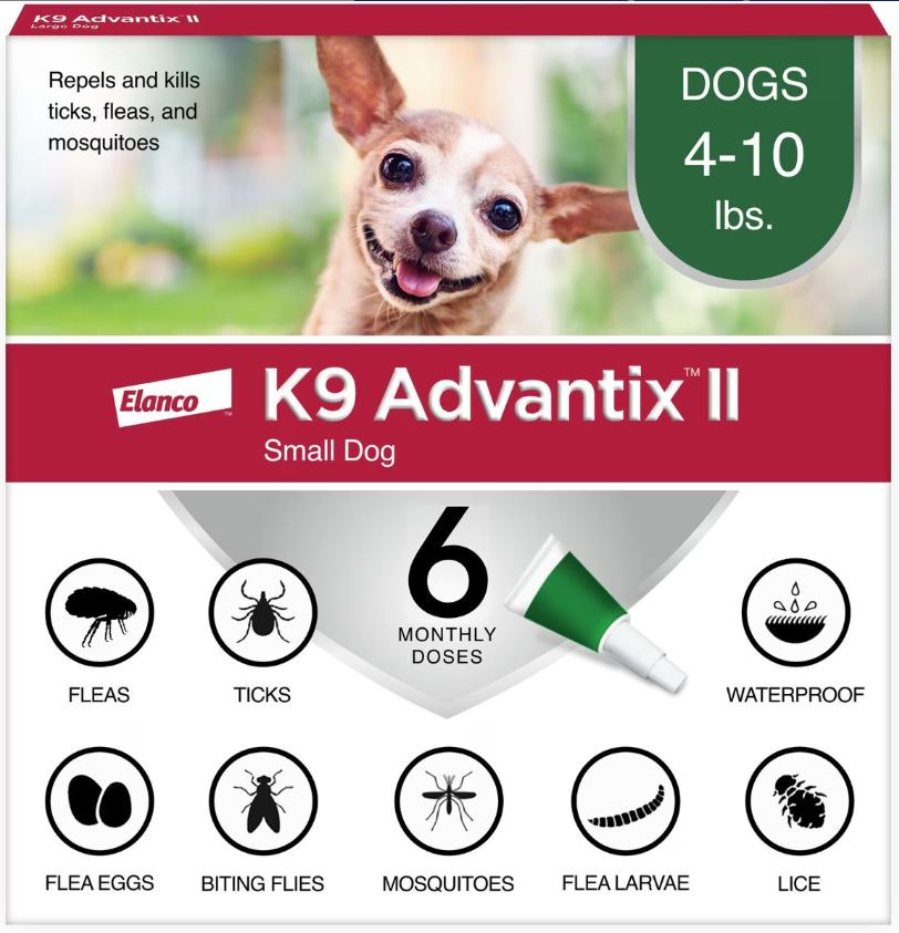 K9 Advantix II Flea and Tick Topical -Small Dog