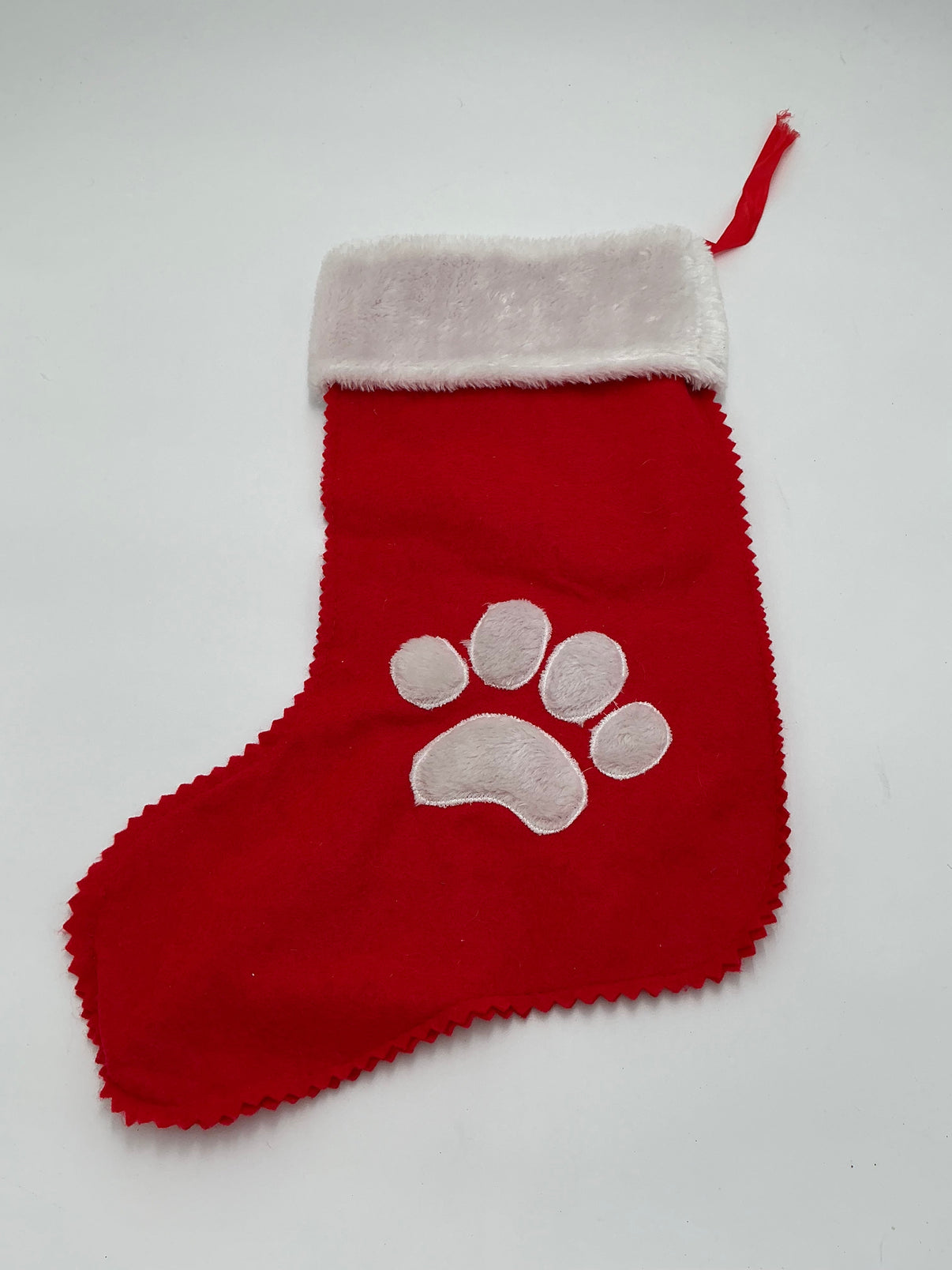 Festive Paw Print Pet Christmas Stocking Indiana Pet Supply