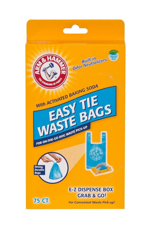 Arm & Hammer Easy-Tie Waste Bags Blue 75 ct