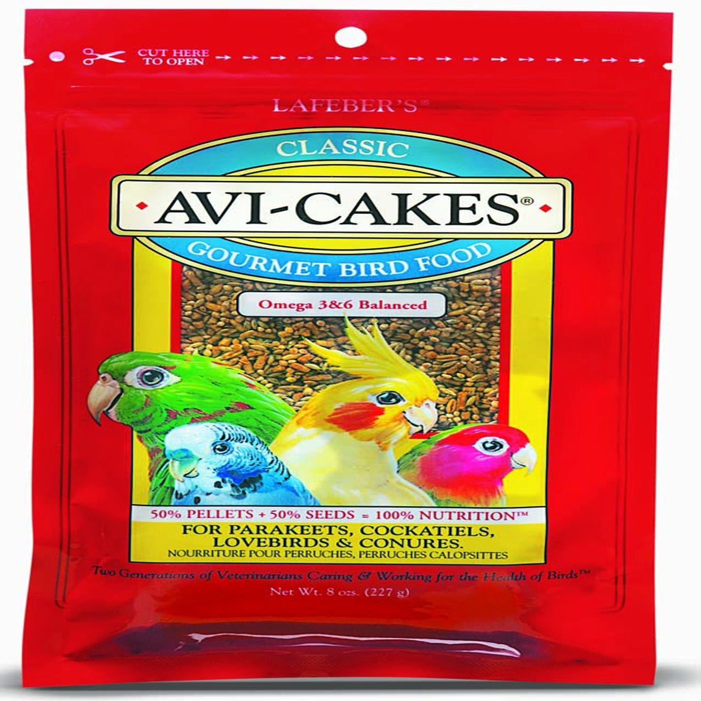 Lafeber Company Classic Avi-Cakes Parakeet & Cockatiel Treat 8 oz