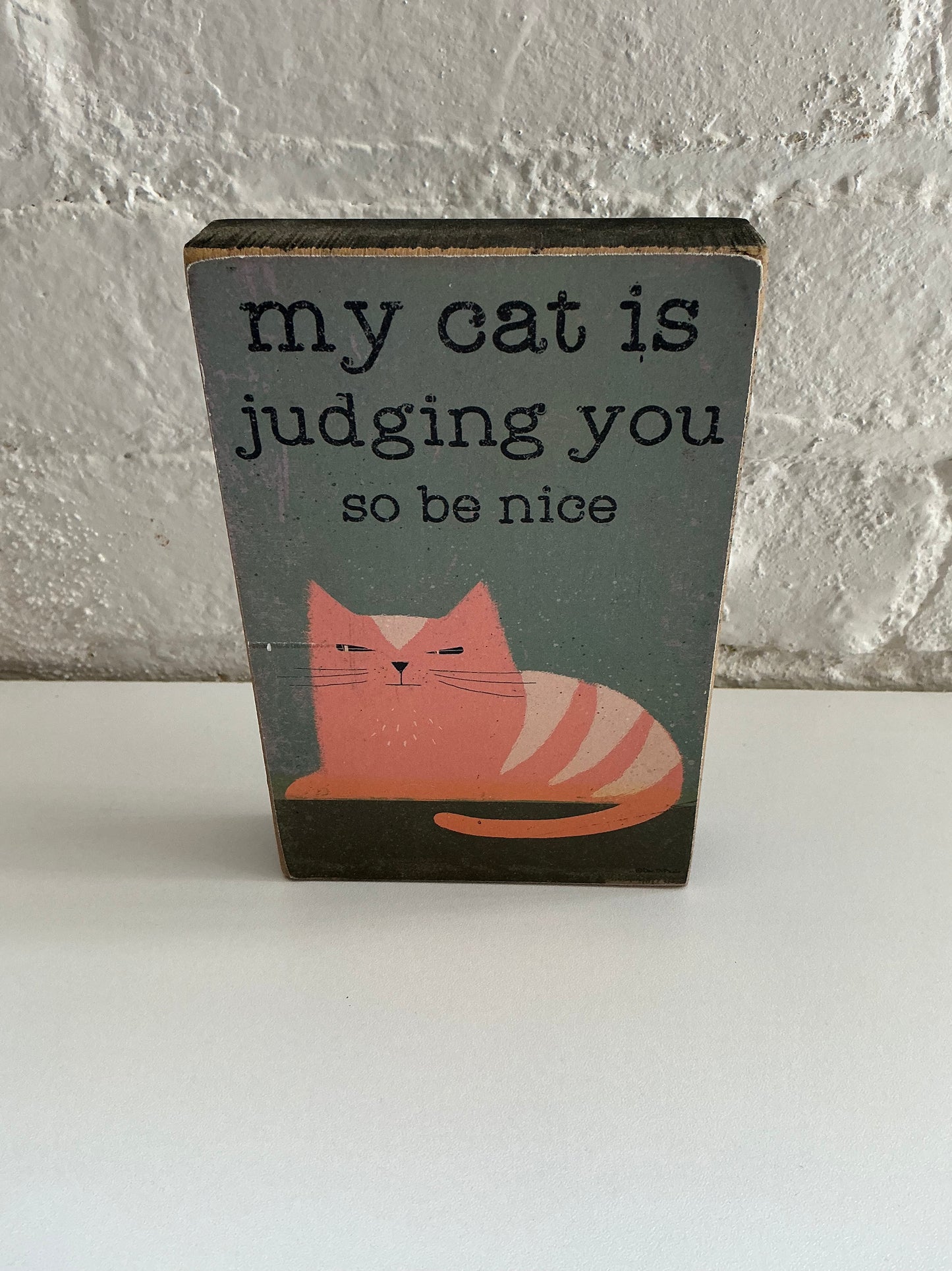 My Cat Is Judging You Sign
