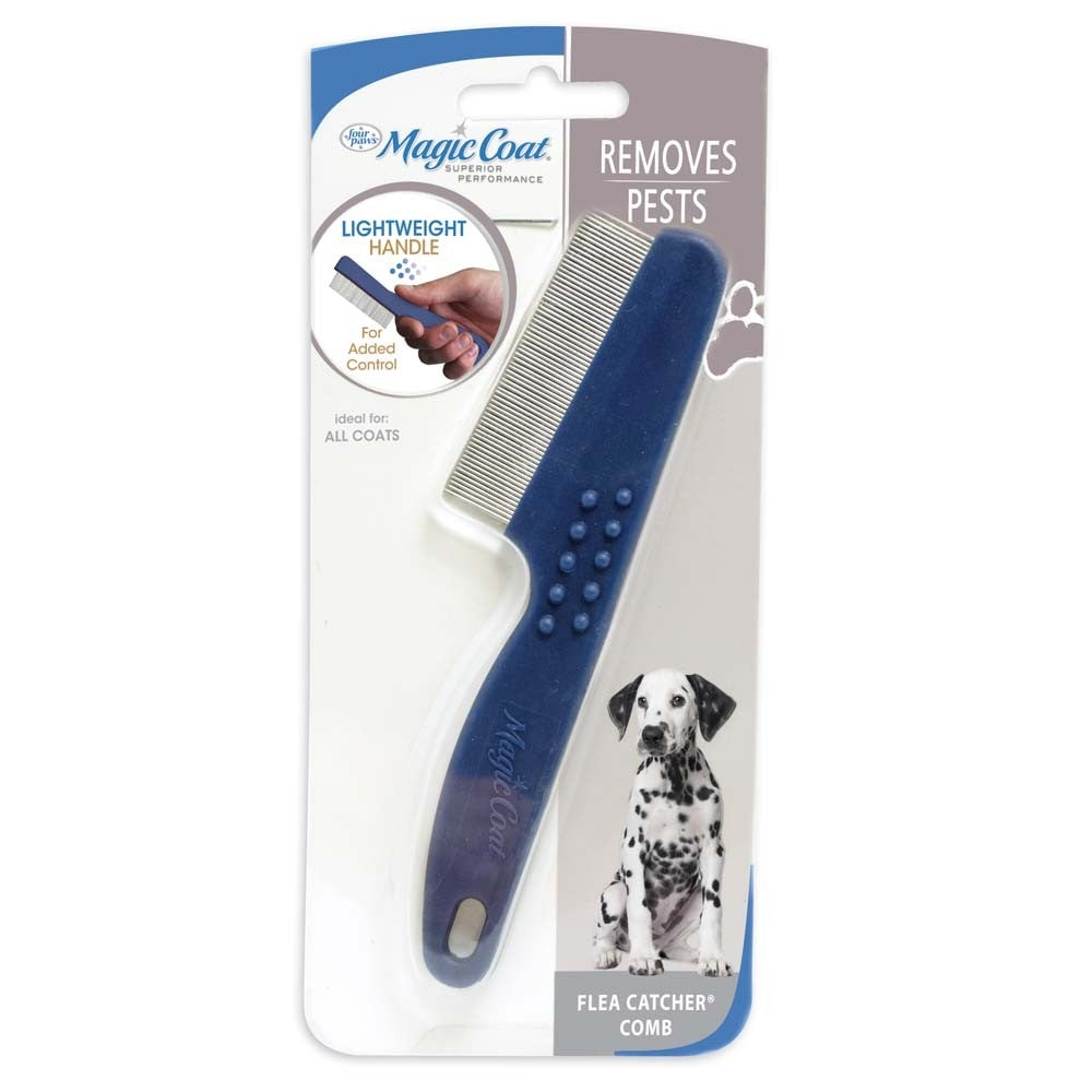 Four Paws Magic Coat Professional Series Ultra-Light Flea Catcher Dog Flea Comb Ultra-Light Flea Catcher Comb