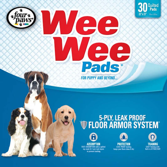 Four Paws Four Paws Wee-Wee Superior Performance Dog Pee Pads 30 ct, 22 in X 23 in