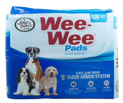 Four Paws Four Paws Wee-Wee Superior Performance Dog Pee Pads 100 ct Bag, 22 in X 23 in