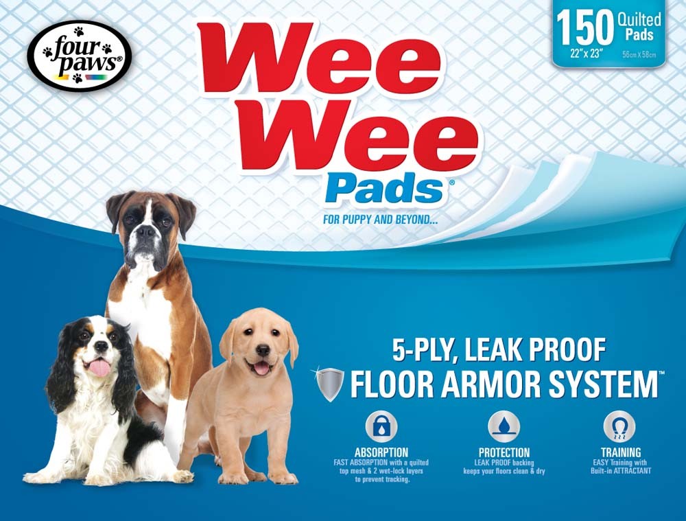 Four Paws Four Paws Wee-Wee Superior Performance Dog Pee Pads 150 ct, 22 in X 23 in