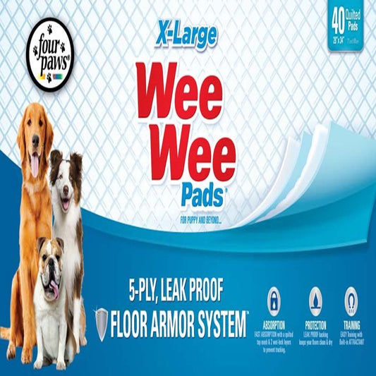 Four Paws Four Paws Wee-Wee Superior Performance X-Large Dog Pee Pads 40 ct