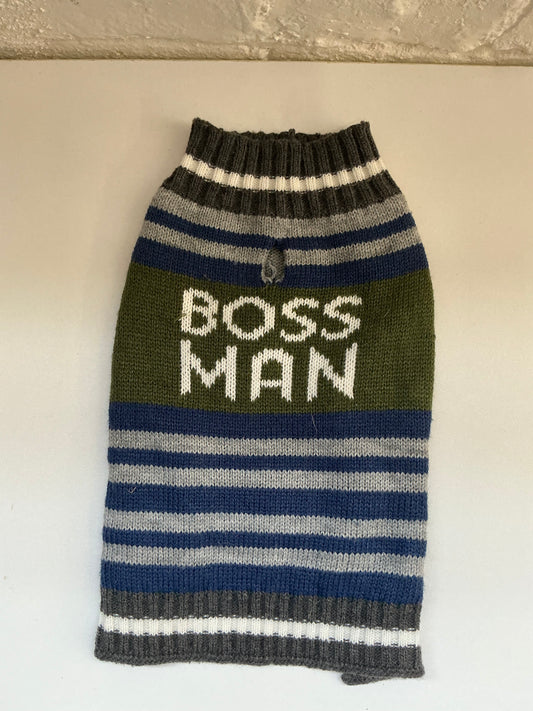 VibrantLife “Boss Man” Knit Dog Sweater Size XS