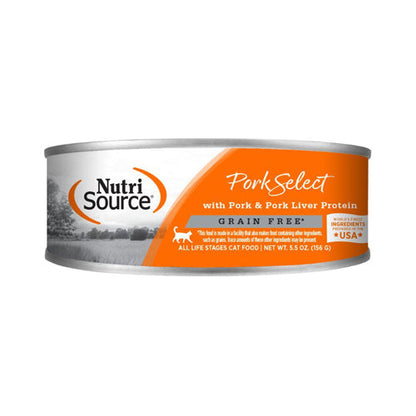 Nutrisource Cat Grain Free Pork & Pork Liver 5.5 oz. (Case of 12)