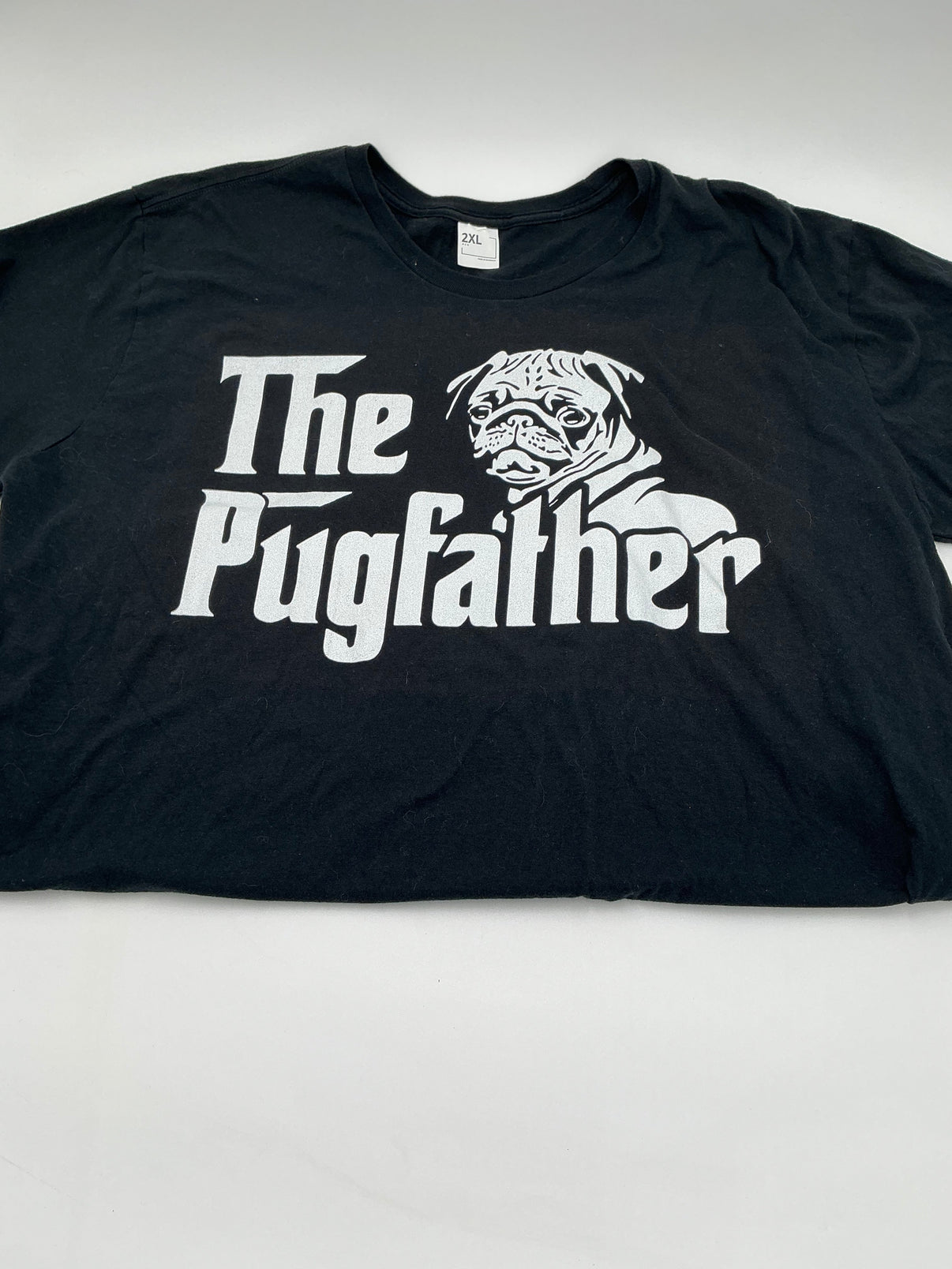 The Pugfather T-Shirt- 2XL- Black Indiana Pet Supply
