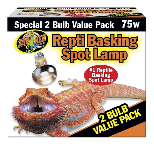 Zoo Med Repti Basking Spot Lamp 75 W, 2 pk