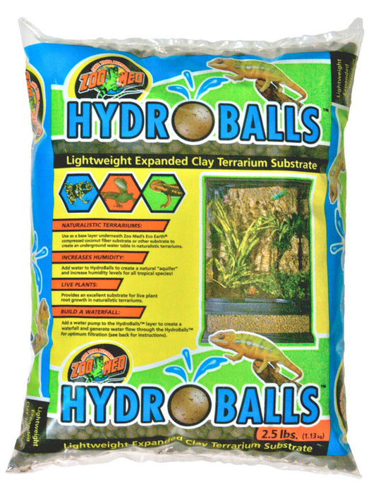 Zoo Med HydroBalls Expanded Clay Terrarium Substrate 2.5 lb