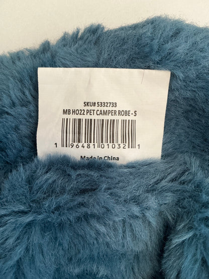 Merry & Bright Christmas Pet Camper Fur Lined Robe -Small