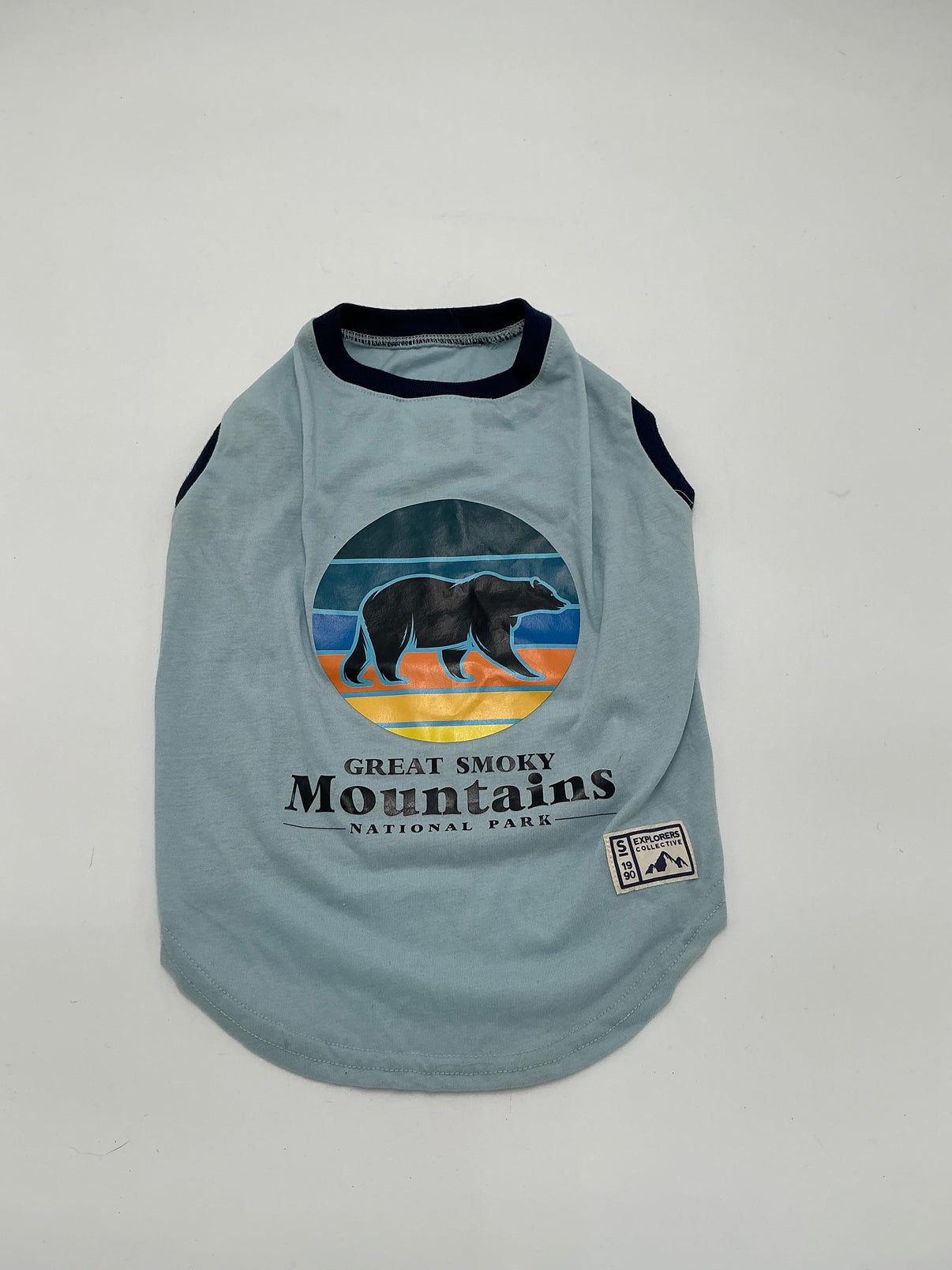 Top Paw Great Smoky Mountains National Park Pet Tee – Small, Blue Indiana Pet Supply