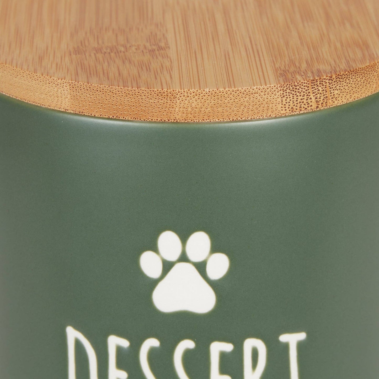 Dessert Hunter Green Ceramic Treat Canister