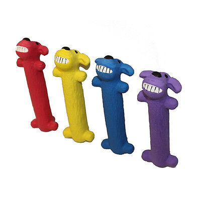 Multipet Loofa Latex Dog Toy Assorted 6 in