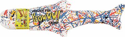 Yeowww! Pollock Fish Catnip Toy 11 in