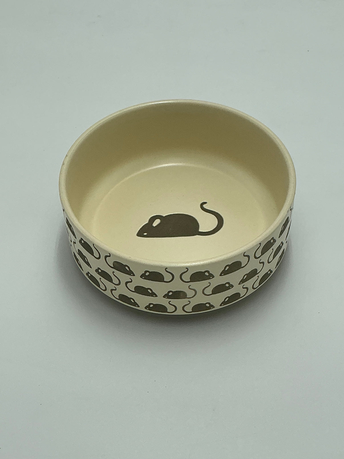 Whisker City Ceramic Pet Food/Water Bowl - Mouse Pattern Indiana Pet Supply
