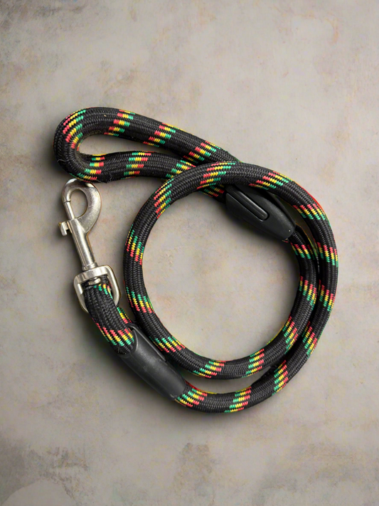 Rastafarian 4ft Dog Leash with Padded Handle