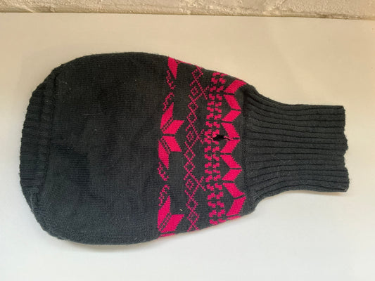 OUTDOOR DOG Navy Blue/ Pink Pattern Turtle Neck Pet Sweater Size Medium