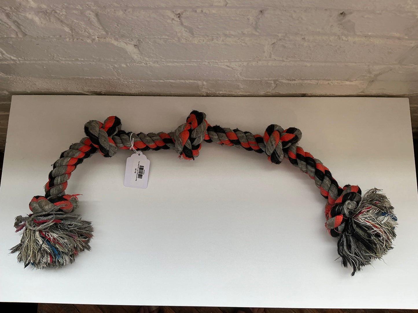 Black and Orange Extra Large Rope Toy