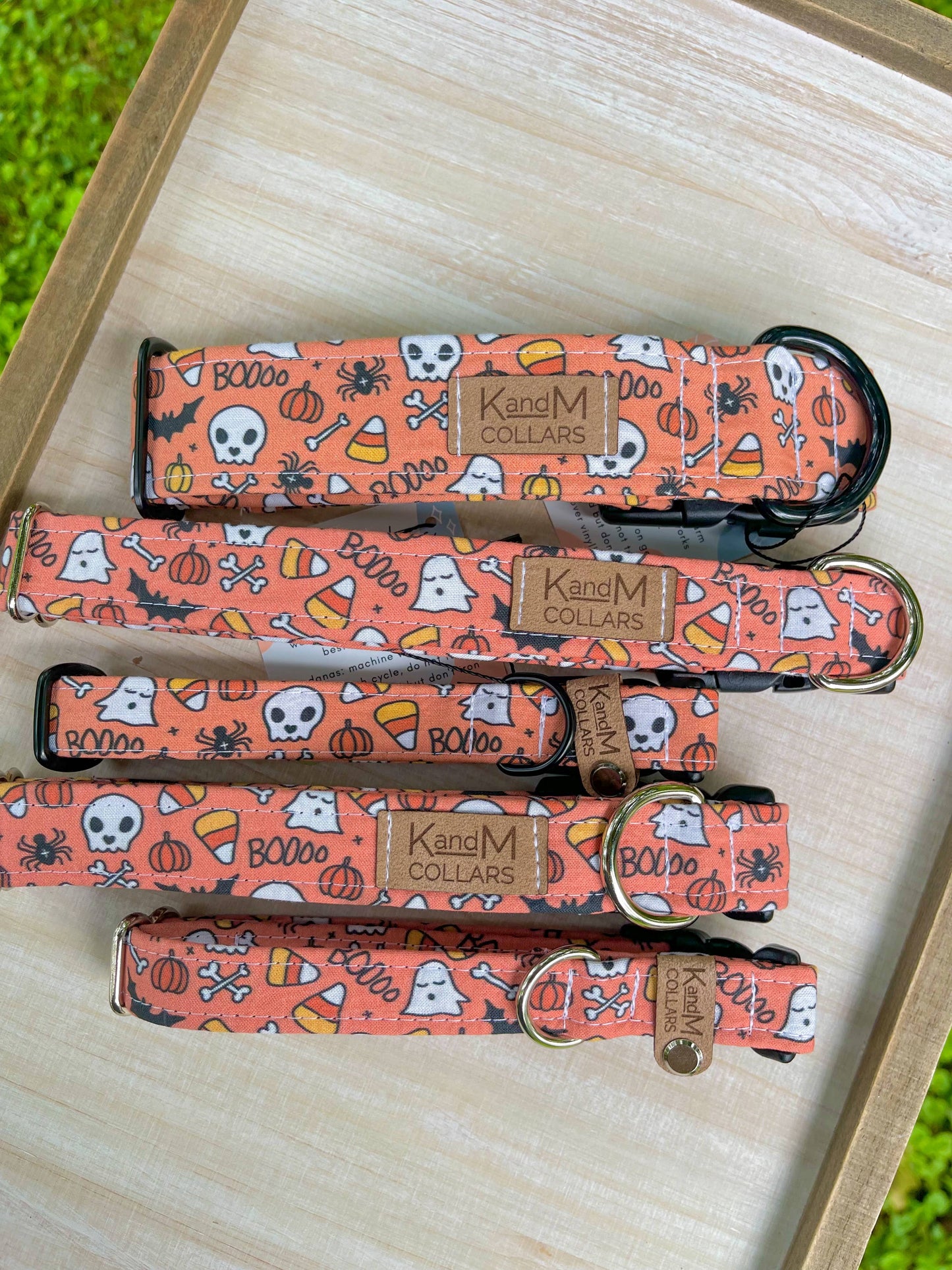 Spooktacular Orange Dog Collar