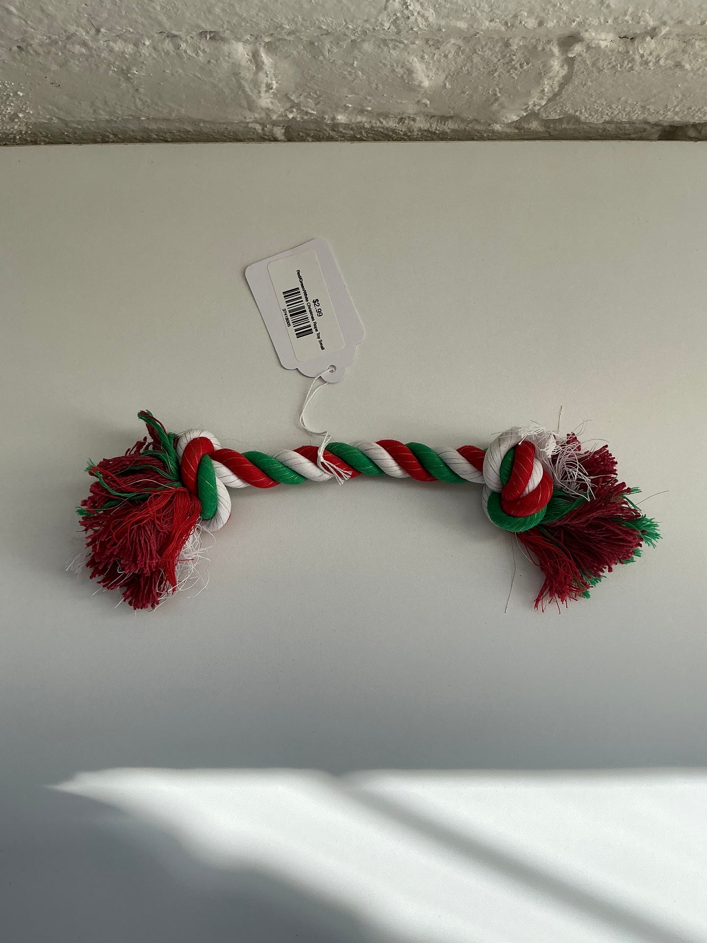 Red/Green/White Christmas Rope Toy Small