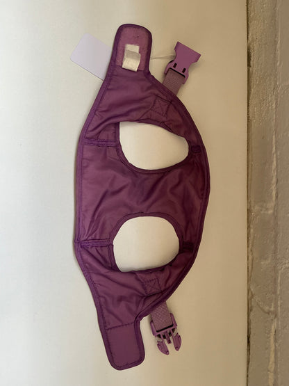 Purple with White Polka Dot Harness Size Medium