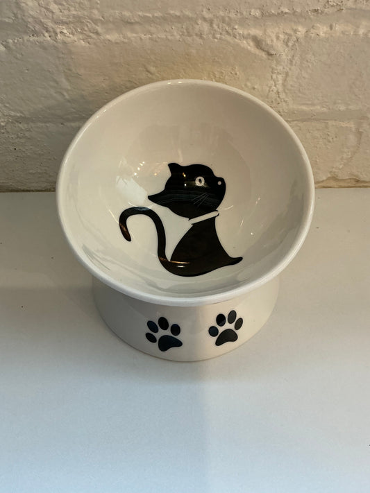 Sweejar Ceramic Raised Cat Bowl