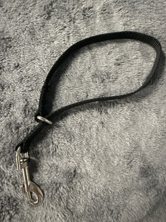 Extra Small Nylon Slip Collar- Black