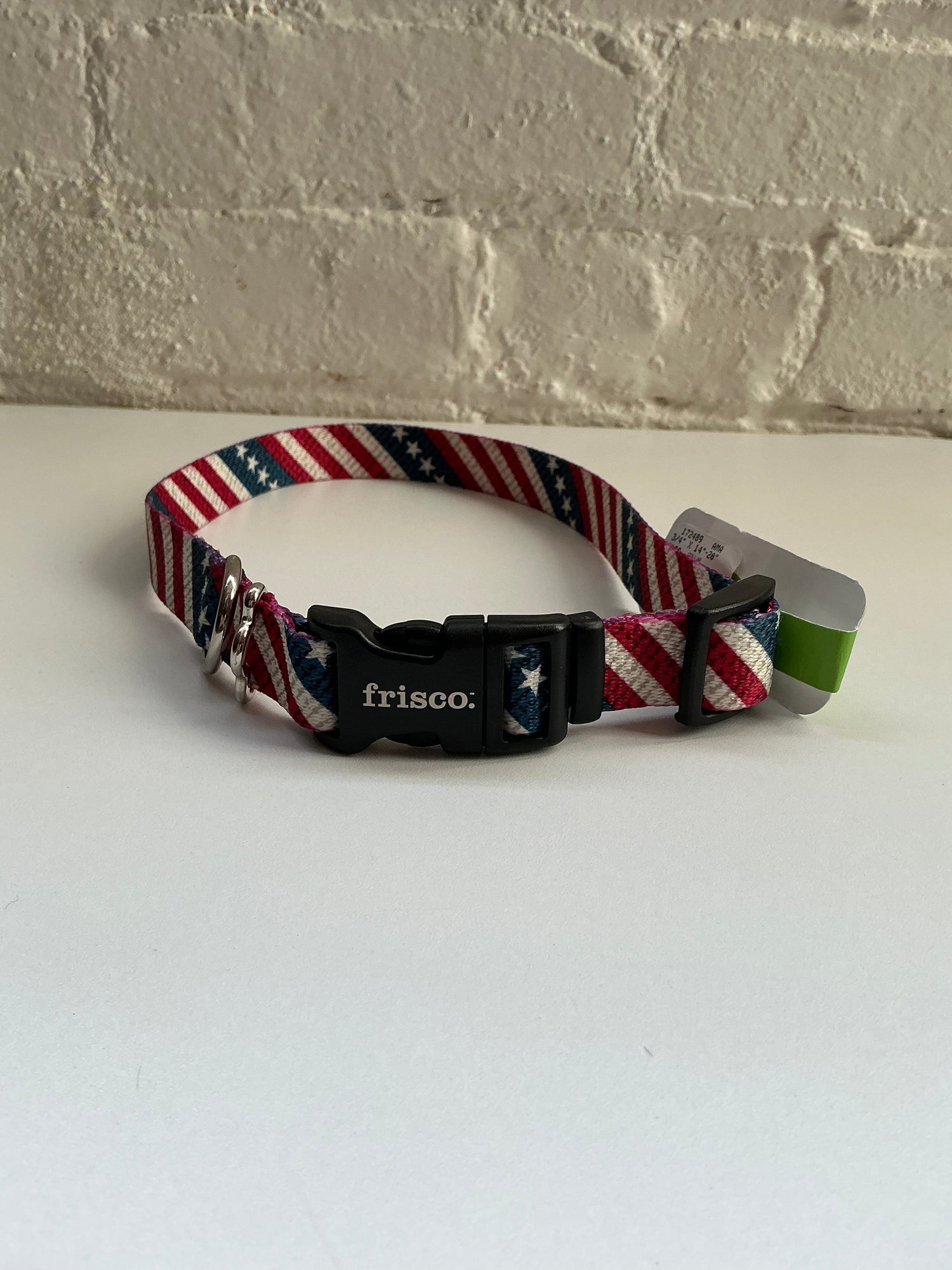Frisco American Flag Patterned Dog Collar Size Medium 14-20” Neck Indiana Pet Supply