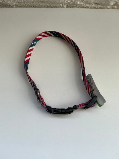 Frisco American Flag Patterned Dog Collar Size Medium 14-20” Neck