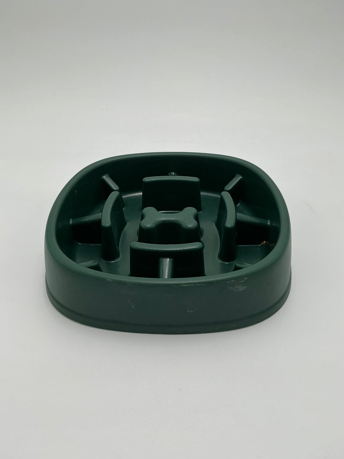 Square Slow Feeder Dog Bowl – 8” - Dark Green Indiana Pet Supply