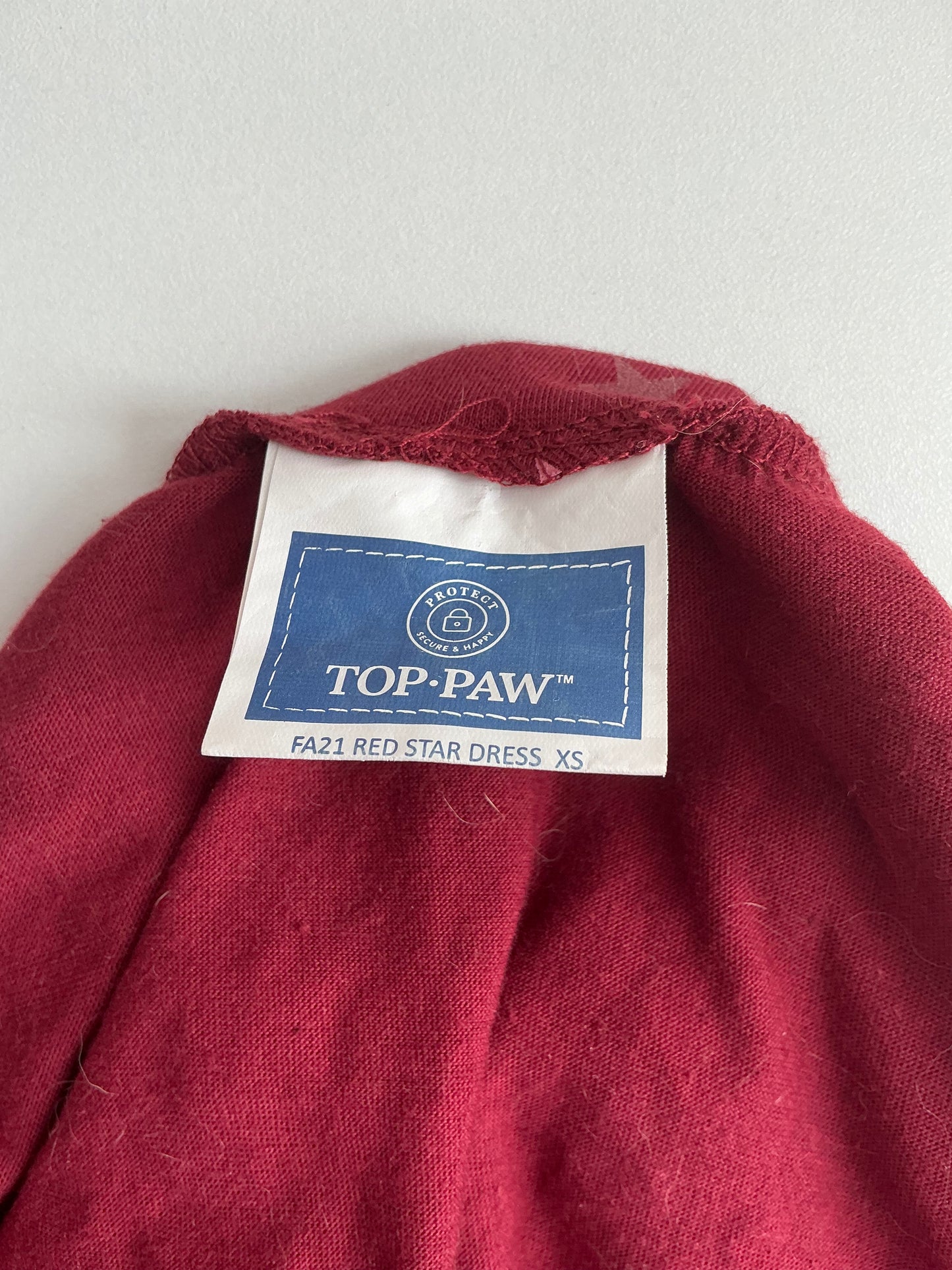 Top Paw Red Star Dress Size XS