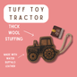 TUFF TOYS Leather Dog Toys made of Durable water buffalo lea