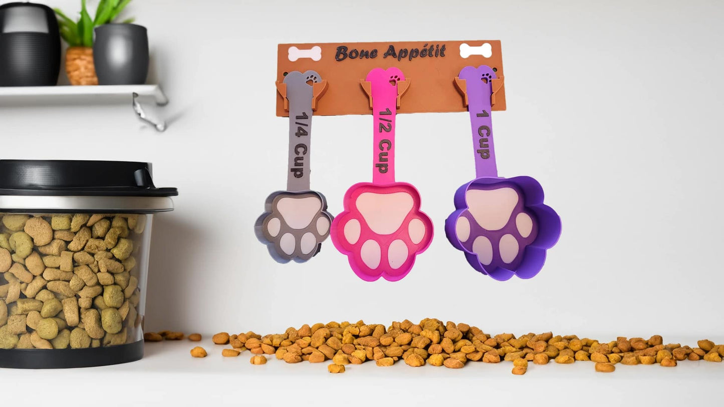 Paw Print Food Scoop